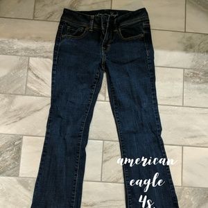 American eagle denim, dark, 4s, bootcut